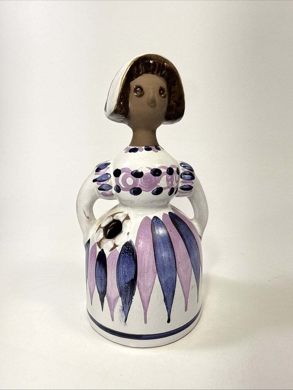 Deco Helsingborg Kurt Nilsson Ceramic Flower Vase Purple Woman Sweden Keramik L2 - Picture 3 of 8